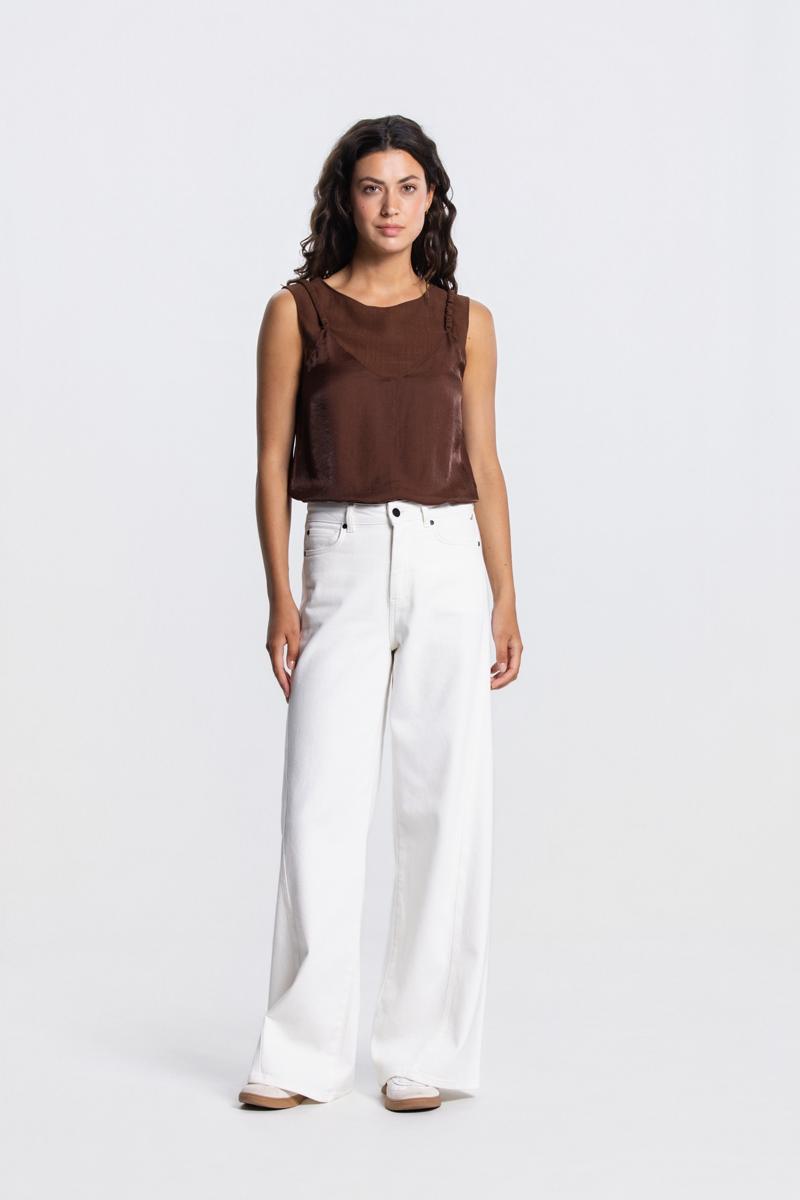 Jansen Amsterdam Top POSSY SS26.4 Bruin 3