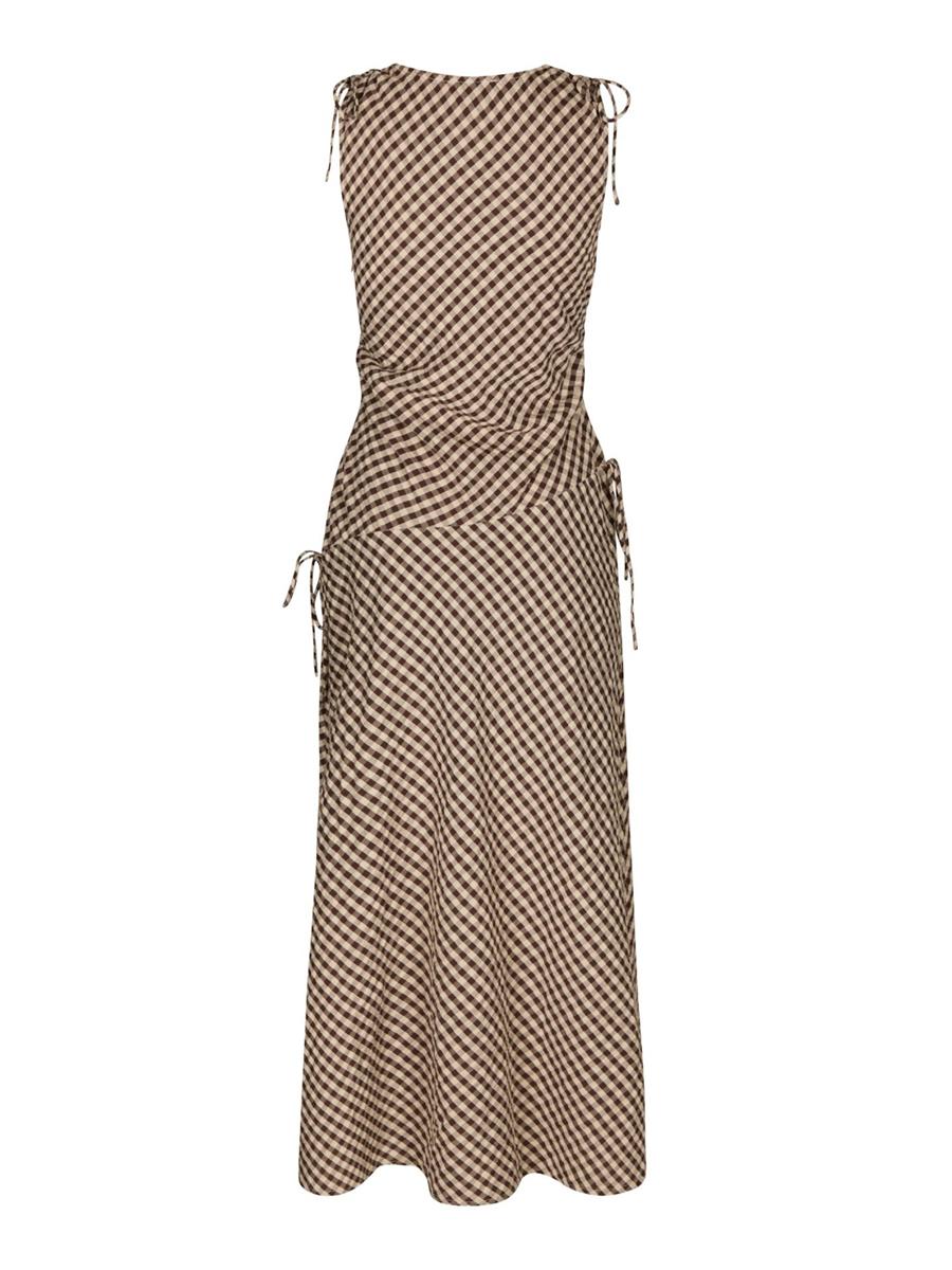 Neo Noir Jurk Saxton Bruin 4