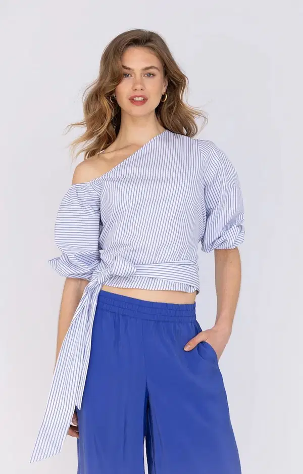 Anna Blouse 48a05-03760 Blauw 1