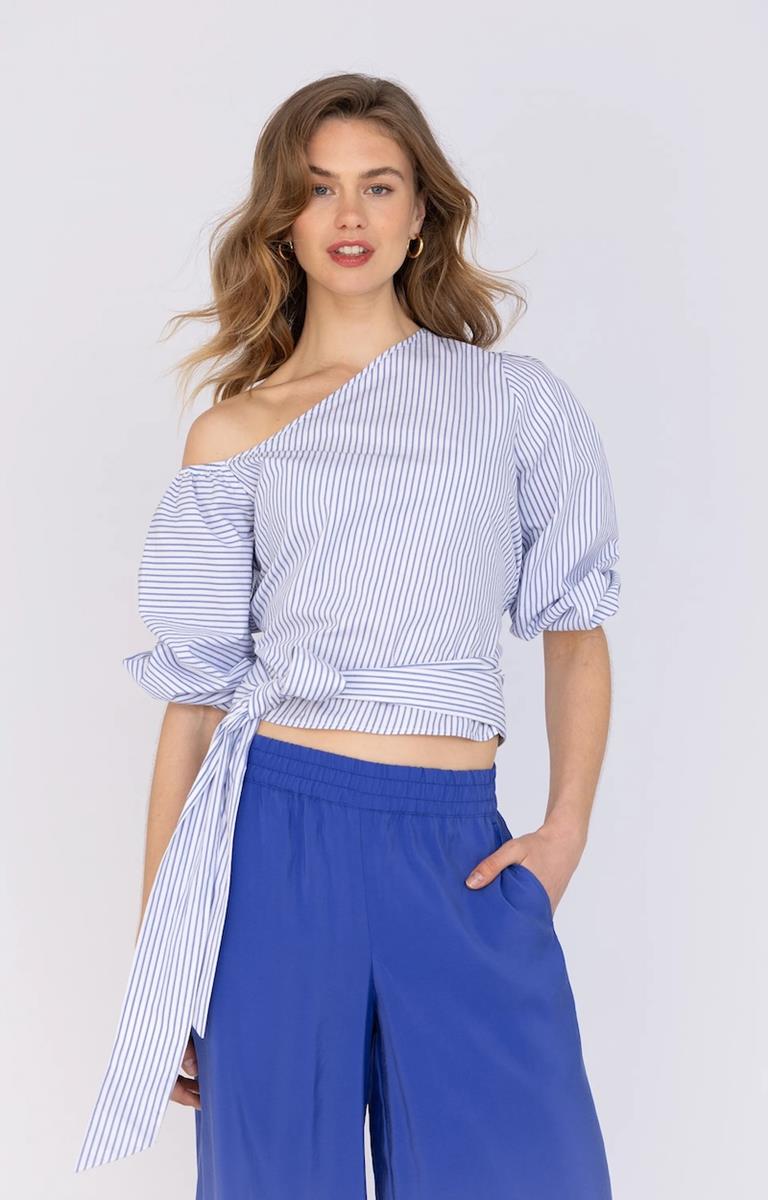 Anna Blouse 48a05-03760 Blauw 1