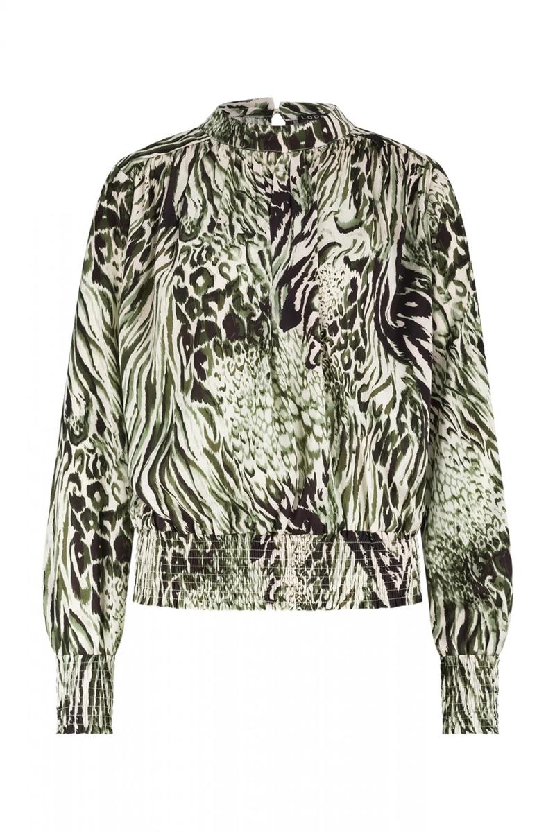 Label DOT Blouse 2521004 Groen 2