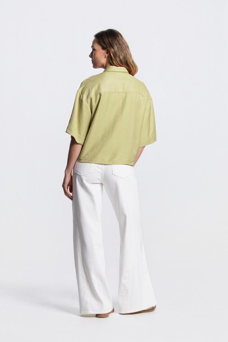 Jansen Amsterdam Blouse PIA SS26.4 Groen 4