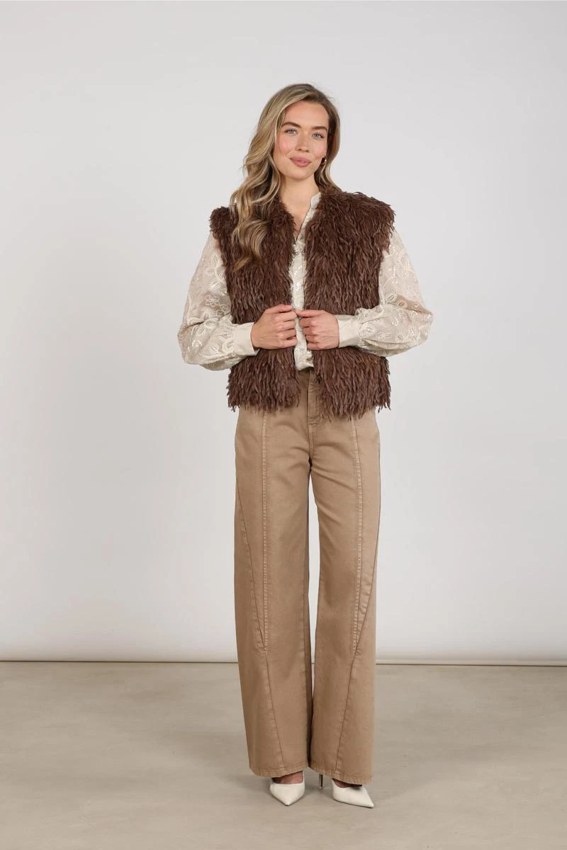 NUKUS Gilet NKF08026 Taupe 5