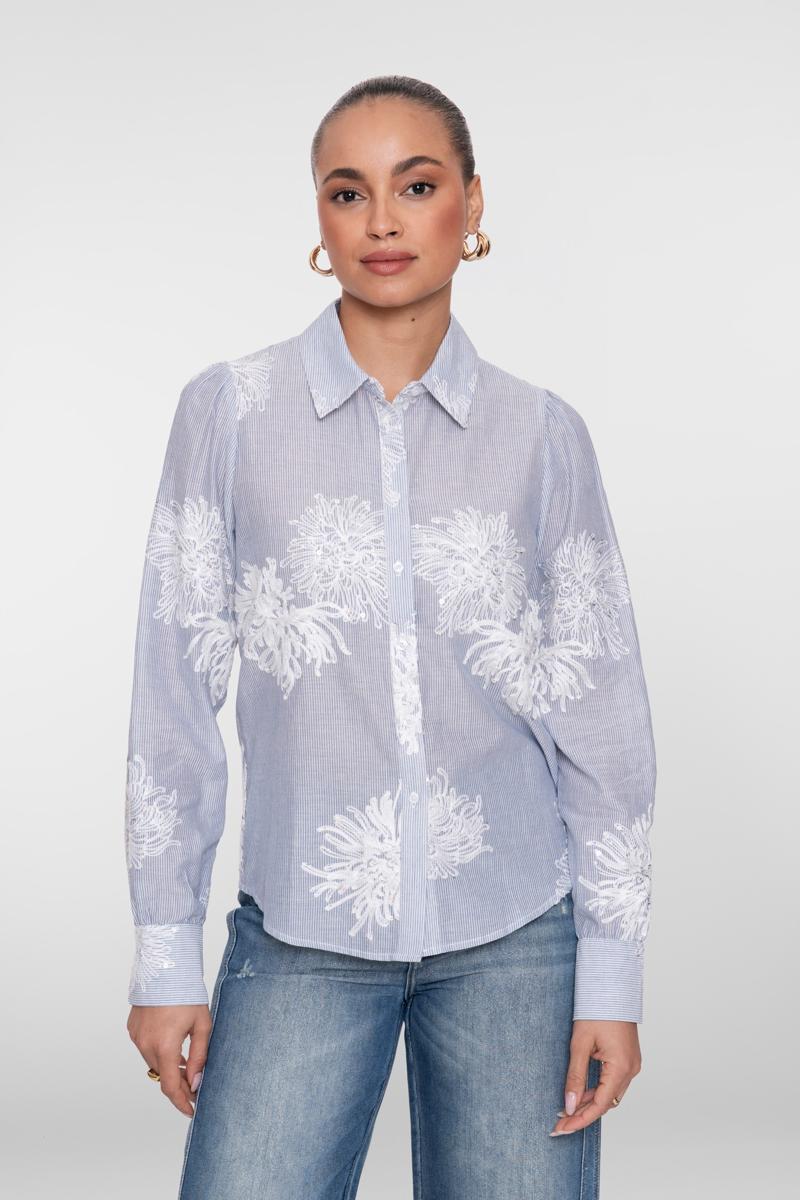Geisha Blouse 63143-21 Blauw 1