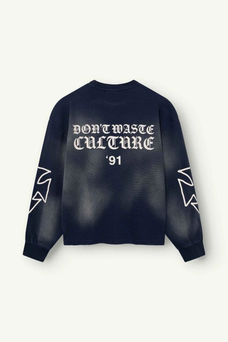 Don't waste culture Sweater Romiya Blauw 3