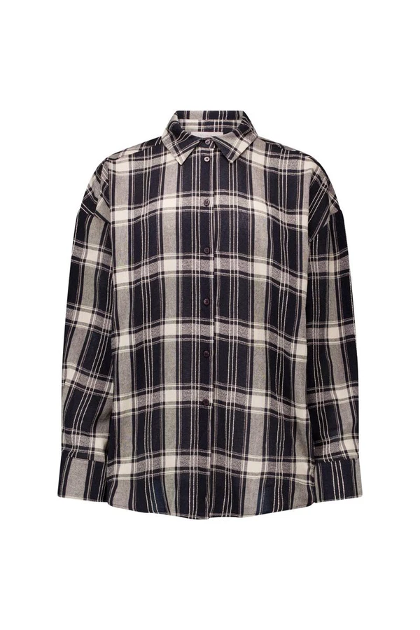 Studio Anneloes Blouse Leira check scarf Blauw 1