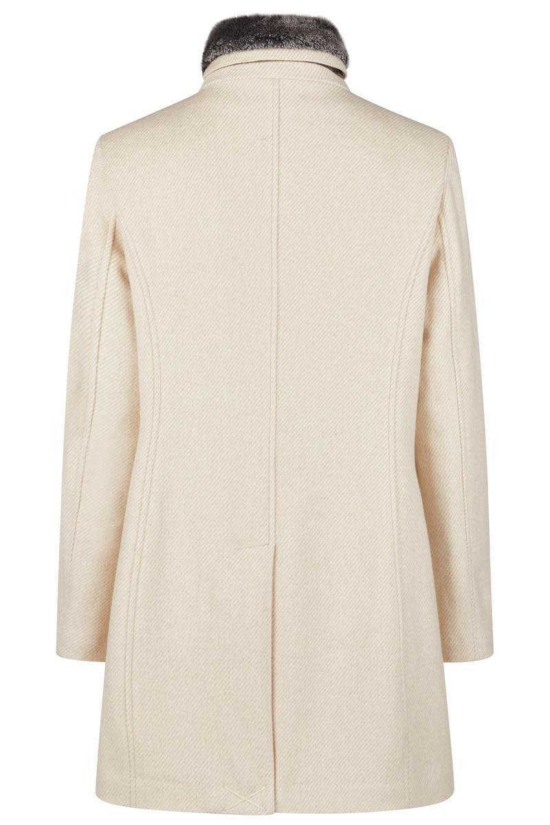 Barbara Lebek Mantel 30080052 Beige 2