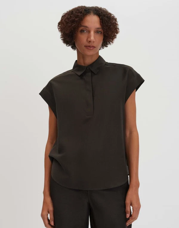 SOMEDAY Blouse Zamin Bruin 1