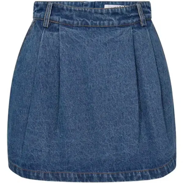 Haute L'Amitié Rok Denim Pleat Blauw 1