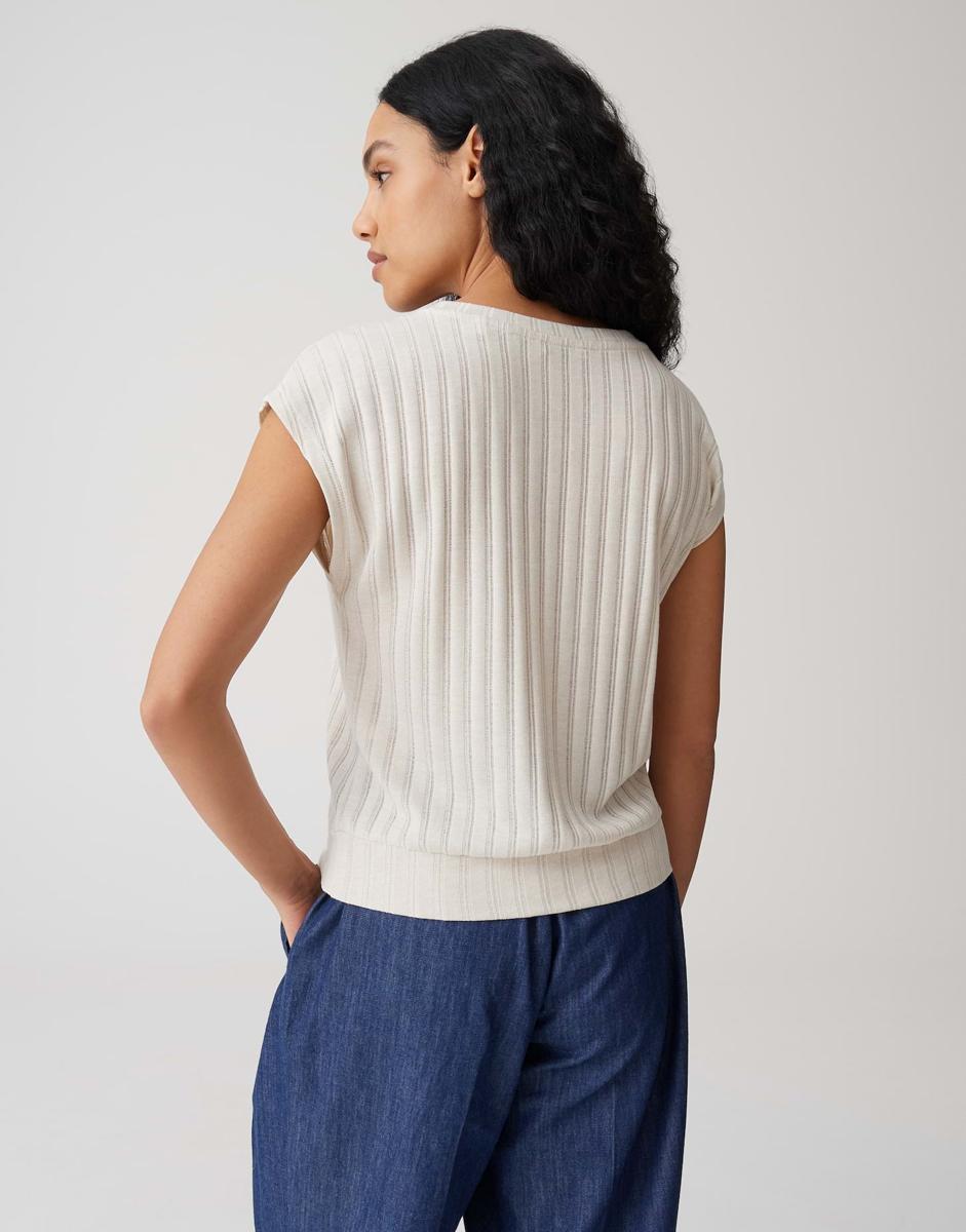 OPUS T-Shirt Sapino Beige 3
