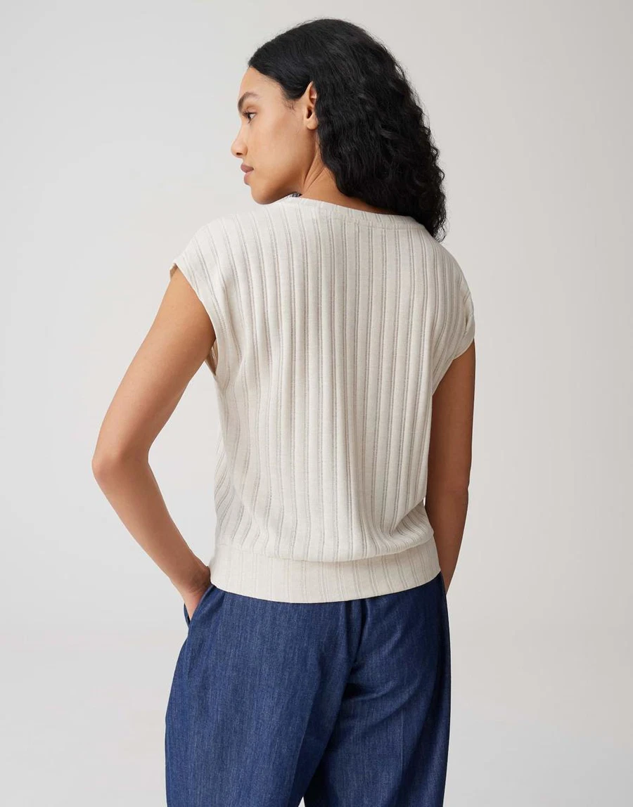 OPUS T-Shirt Sapino Beige 3