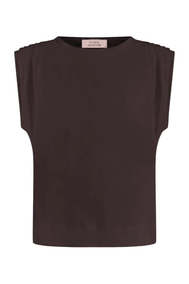 Studio Anneloes T-Shirt Leona top Bruin 2