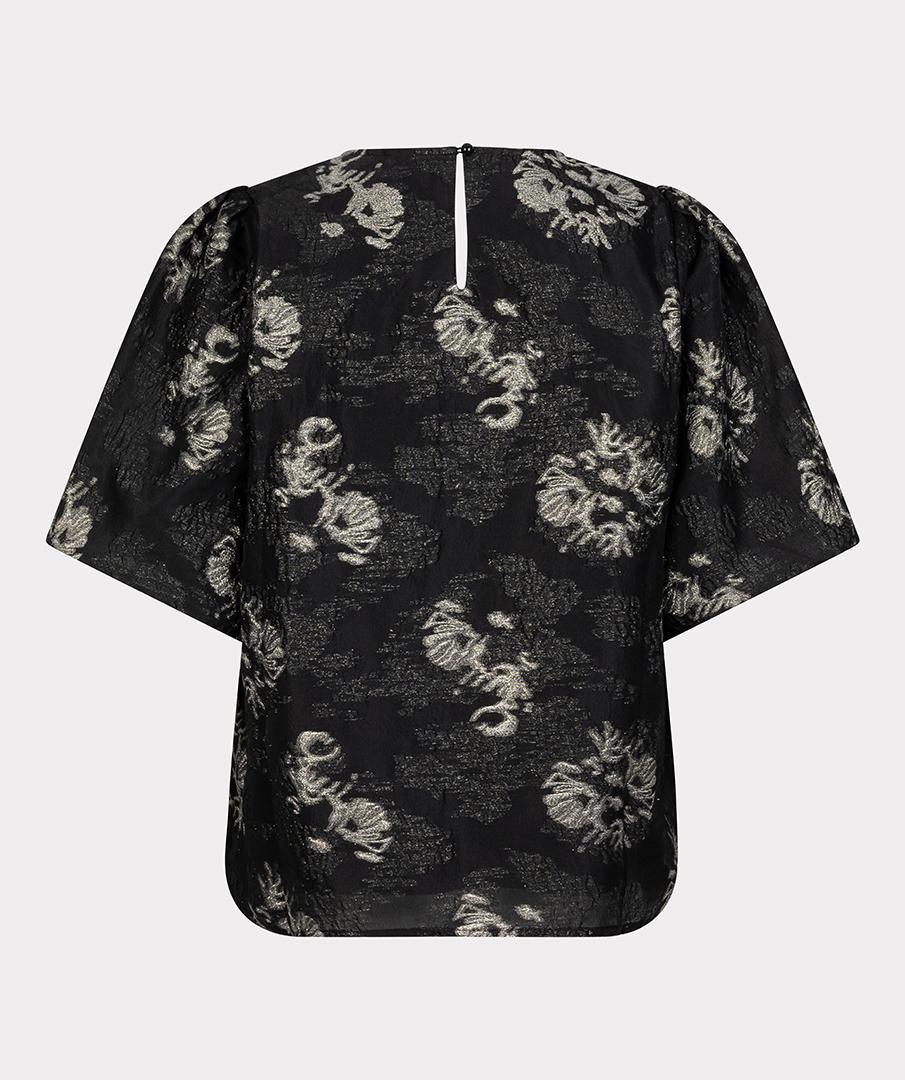 EsQualo Blouse W25.09701 Zwart 2