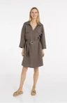 YAYA Jurk 01-601216-605 Bruin 1