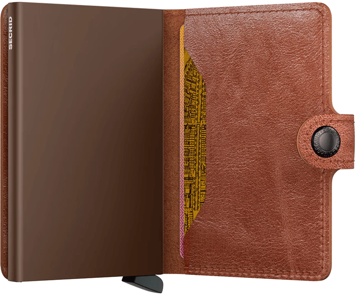 Secrid Miniwallet Vintage Cognac Brown Bruin 3
