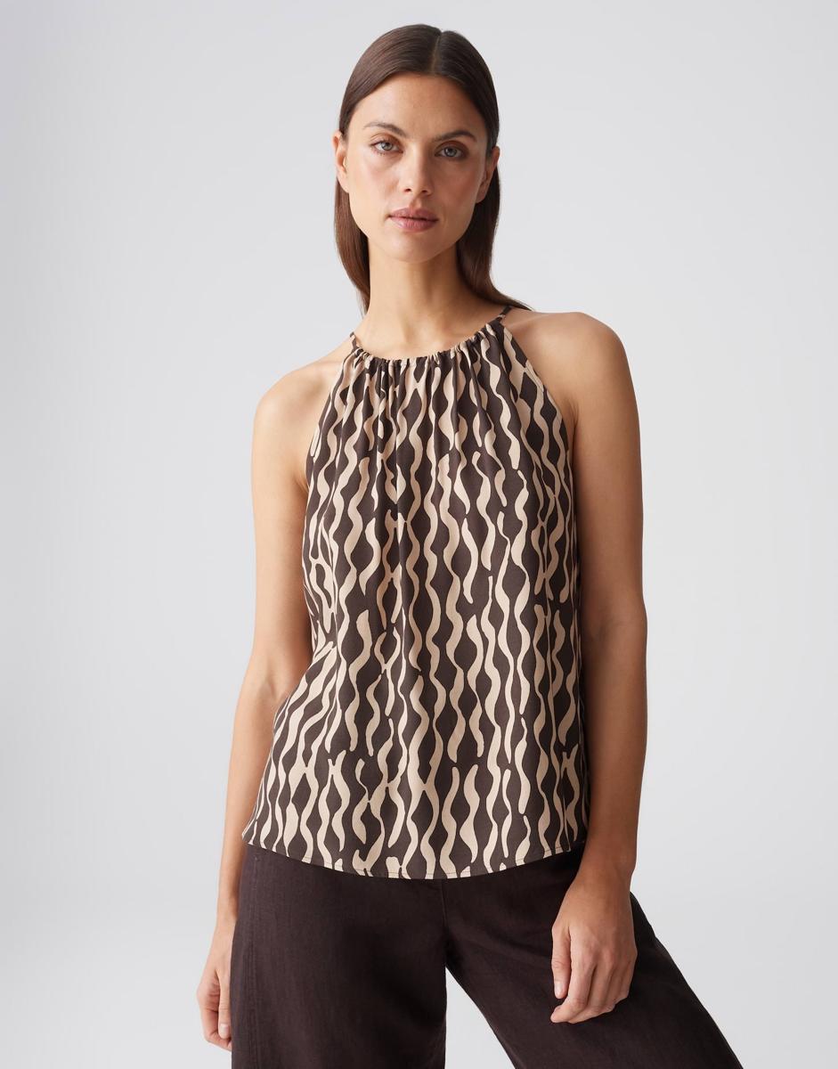 OPUS Blouse 10418914232106 Bruin 2