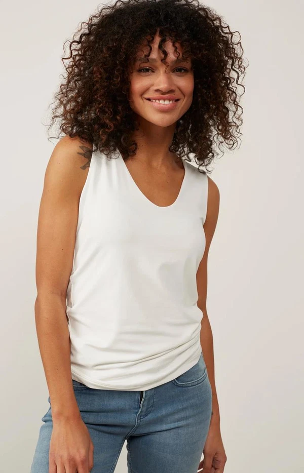 YAYA Top 01-709047-N Off-White 1