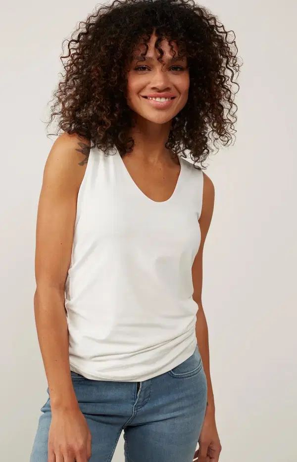YAYA Top 01-709047-N Off-White 1