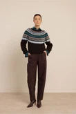 Studio Anneloes Trui Femmy fairisle pu Paars 3