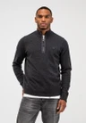 Butcher of Blue Trui Clifden Halfzip Grijs 1