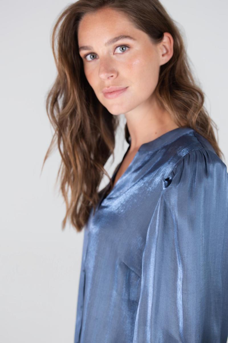 Jansen Amsterdam Blouse Bo Blauw 4