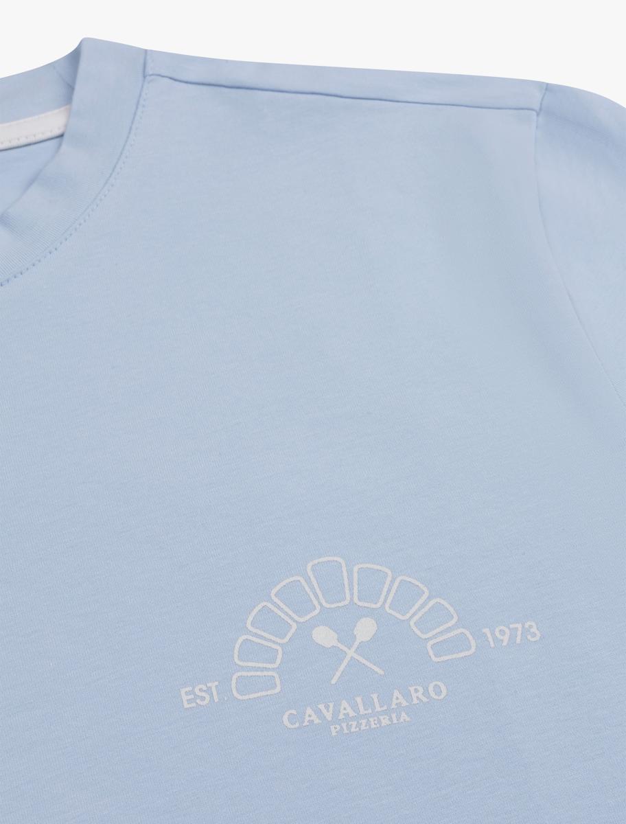 Cavallaro T-Shirt Don Prosciuto Blauw 3