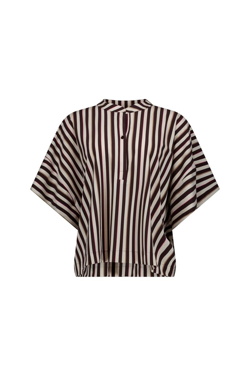 Studio Anneloes Blouse Laureen stripe bl Bruin 1