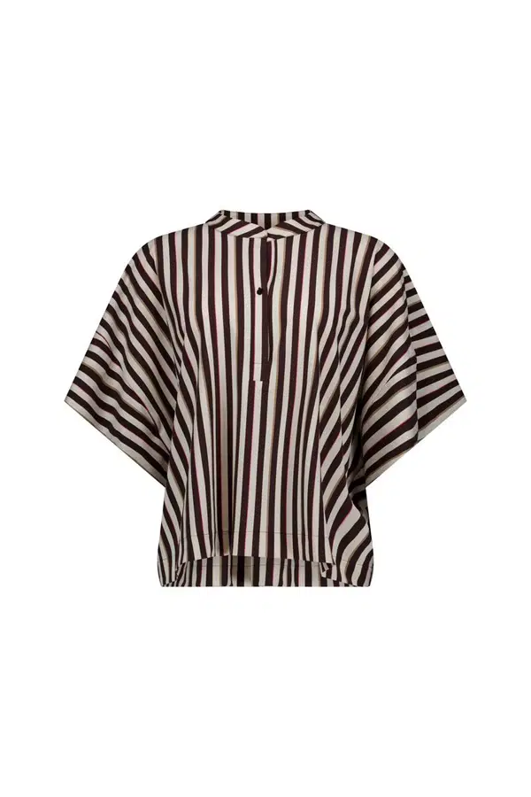 Studio Anneloes Blouse Laureen stripe bl Bruin 1