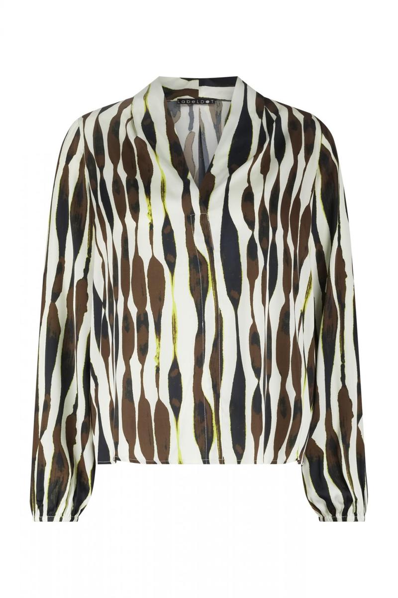 Label DOT Blouse 2521044 Bruin 2