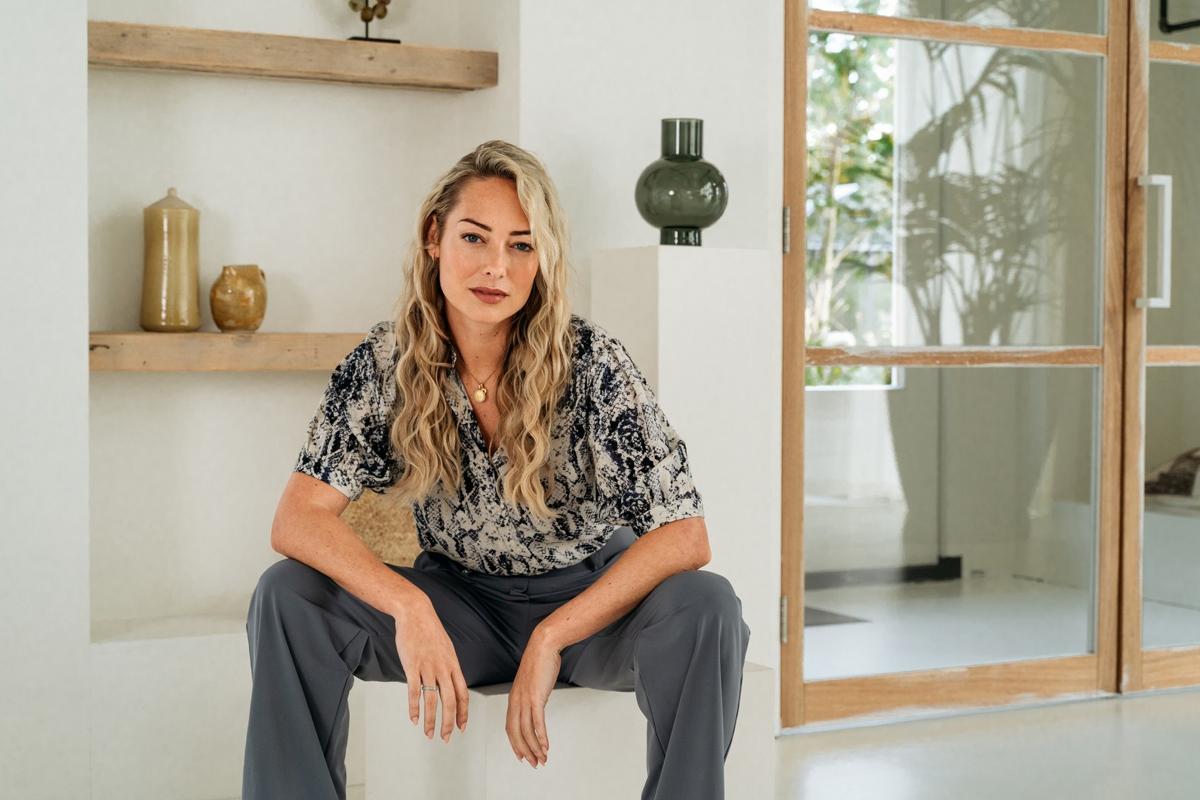 &Co Woman Pantalon PA429 Blauw 4