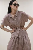 By-Bar Blouse Karly Stripe Rood 1