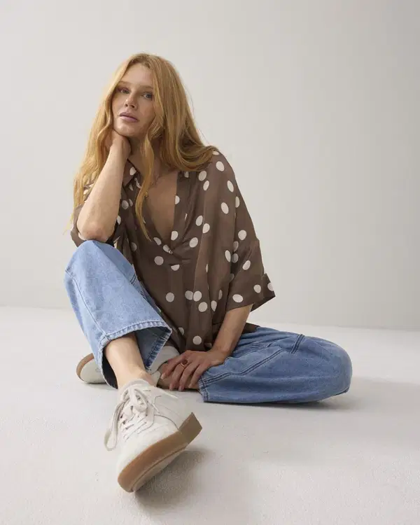 Summum Blouse 2s3413-12381 Taupe 1