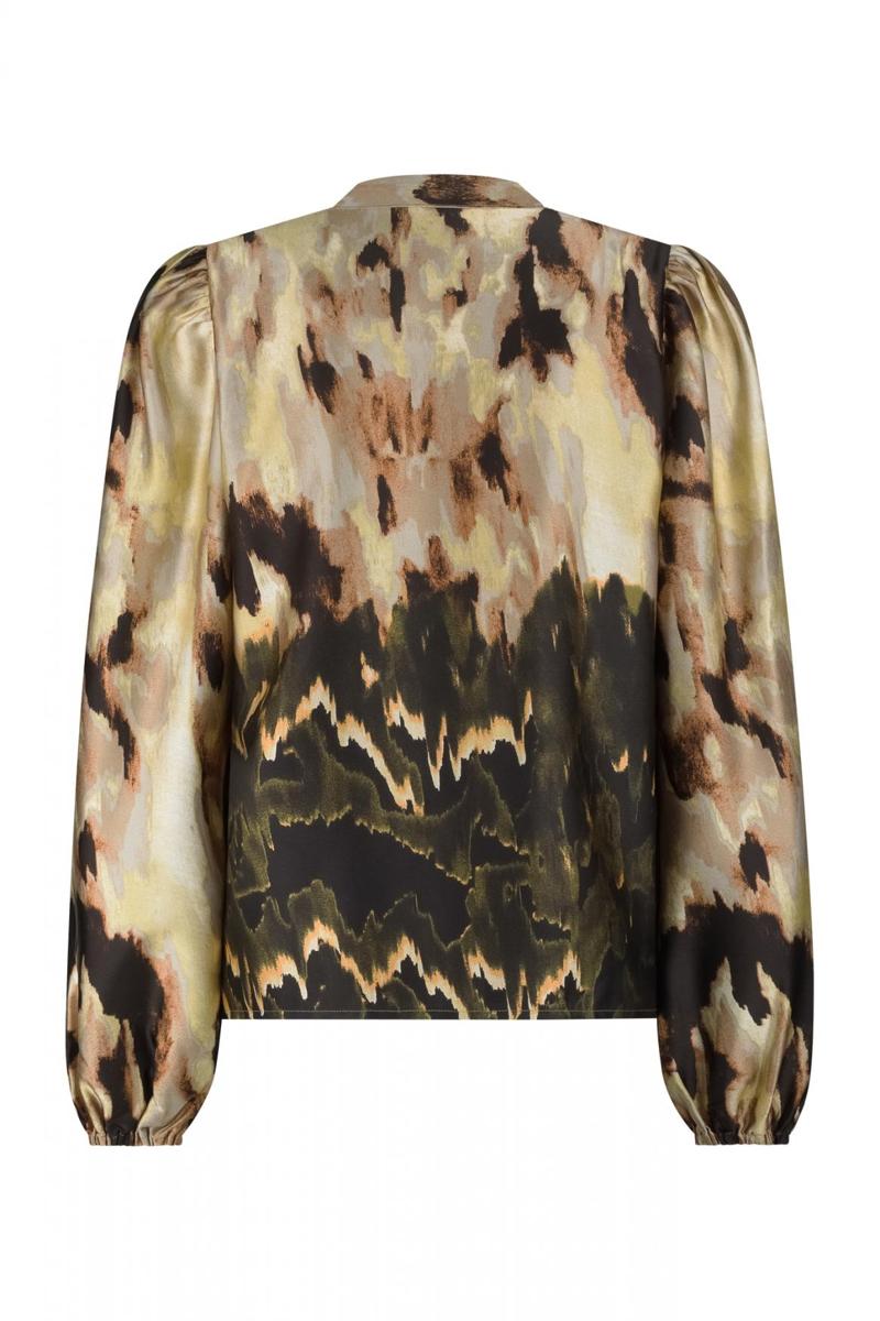 Label DOT Blouse 2521011 Groen 3