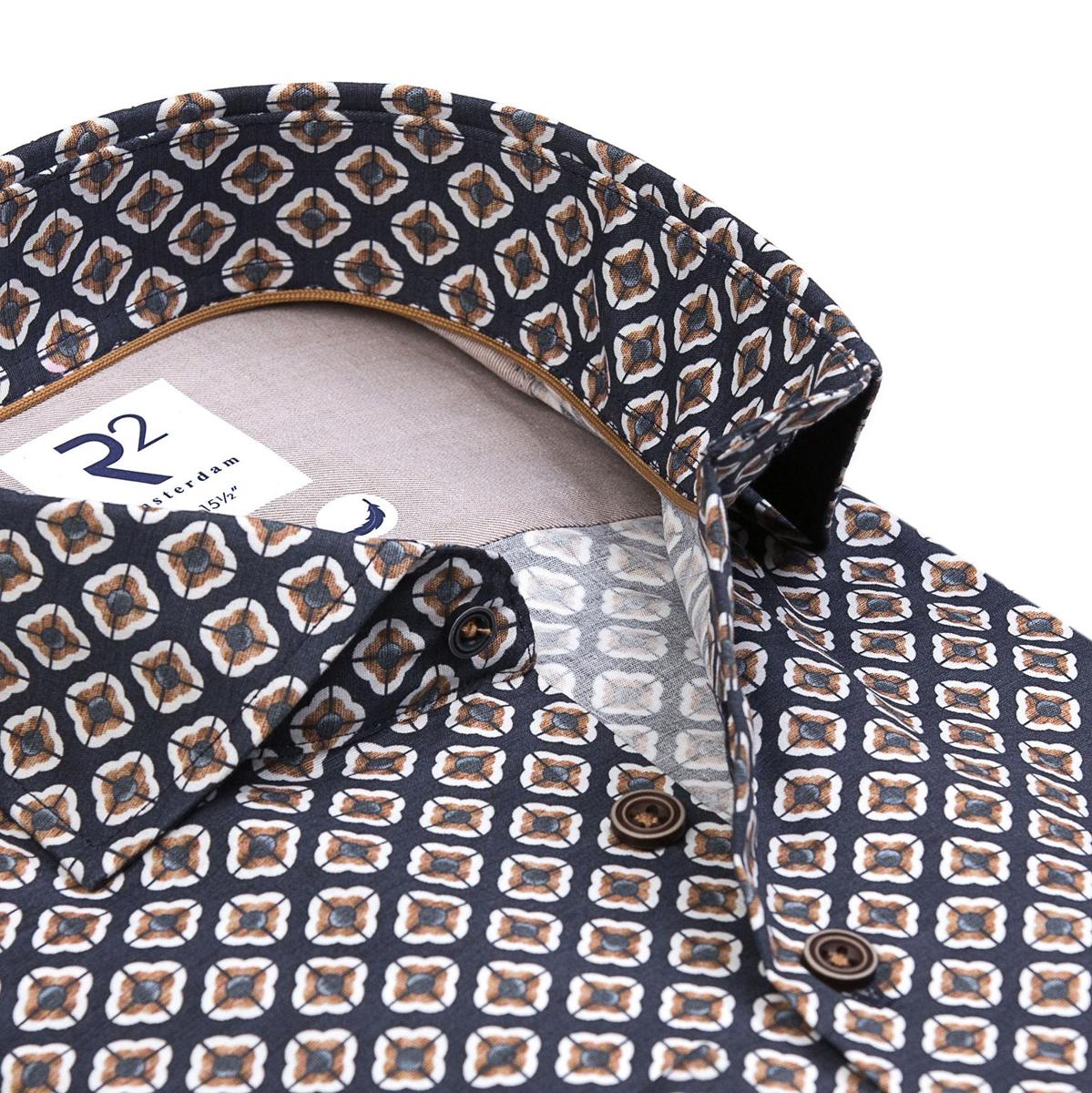 R2 Amsterdam Overhemd 130.WSP.063 Blauw 2