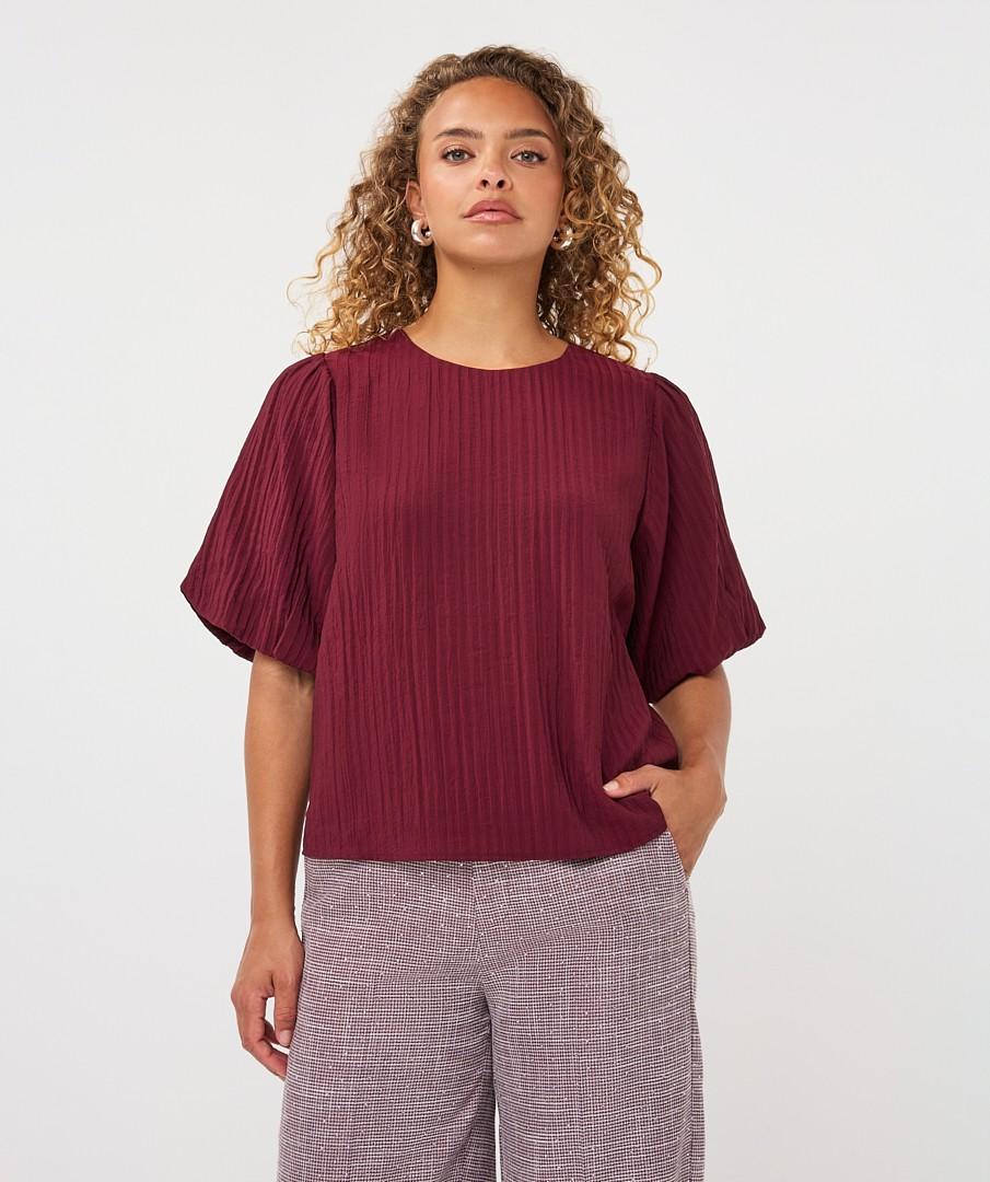 EsQualo Blouse F26.15506 Rood 1