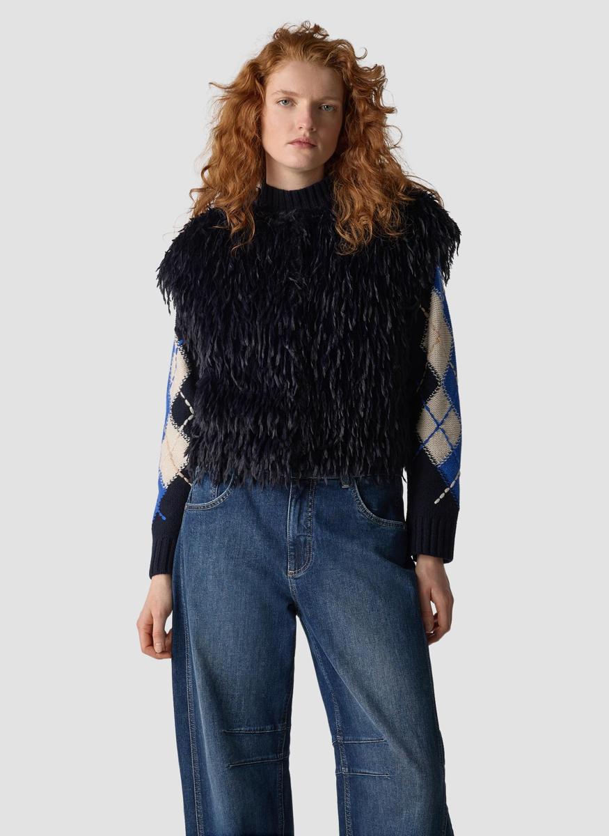 Le Comte Vest 55-631070 Blauw 1