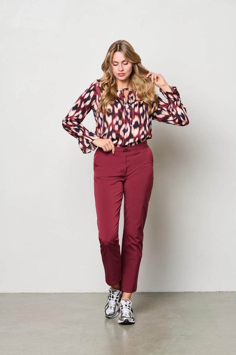 &Co Woman Pantalon PA383 Rood 1
