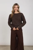 NUKUS Trui NKF01062 Bruin 6