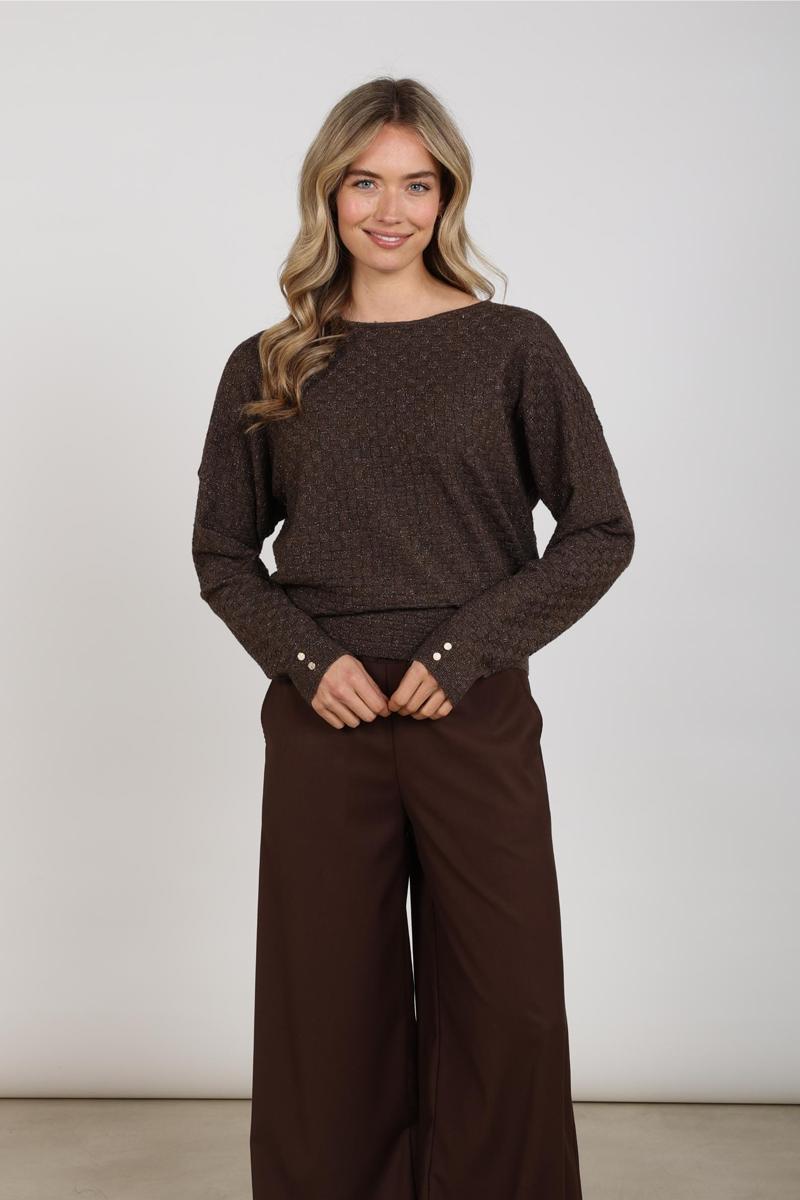NUKUS Trui NKF01062 Bruin 6