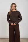 NUKUS Trui NKF01062 Bruin 6