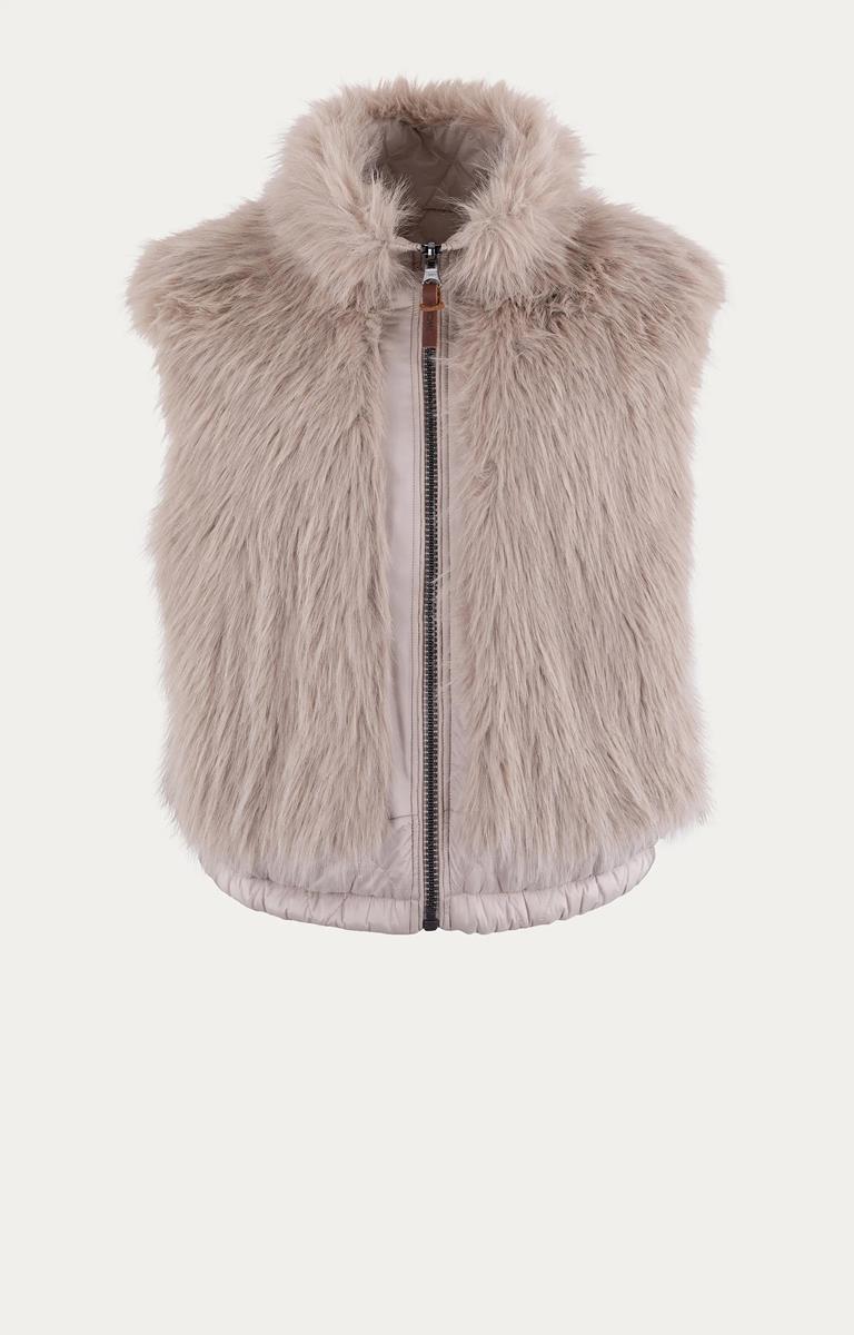 Moscow Gilet Jente Taupe 1