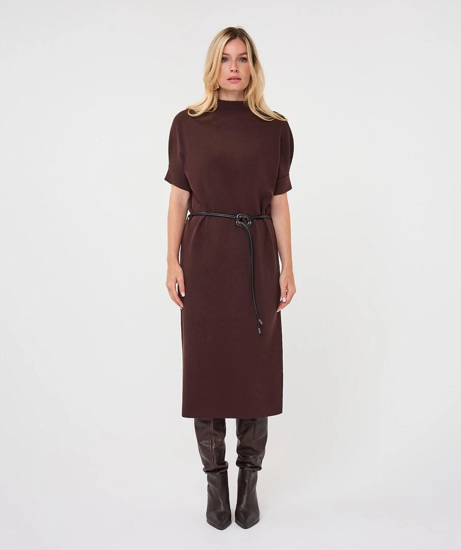 EsQualo Jurk F26.18515 Bruin 5