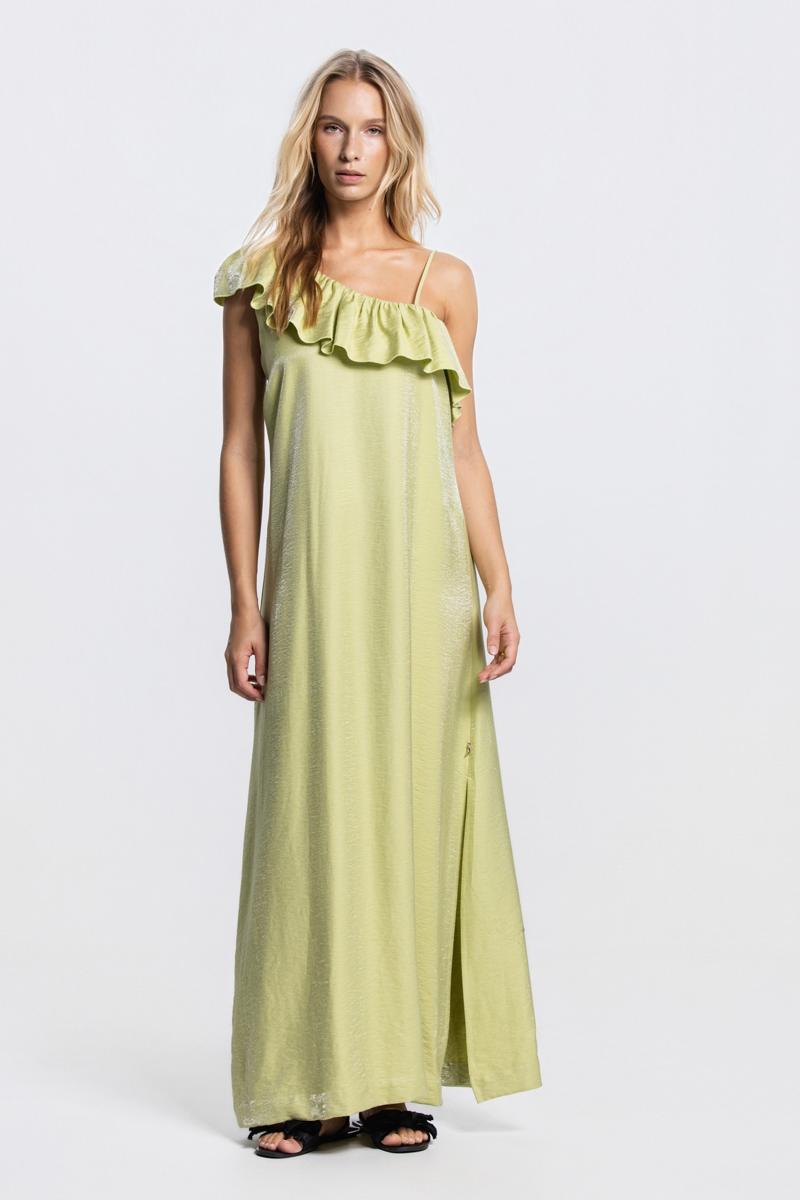 Jansen Amsterdam Jurk NIEK SS26.4 Groen 1