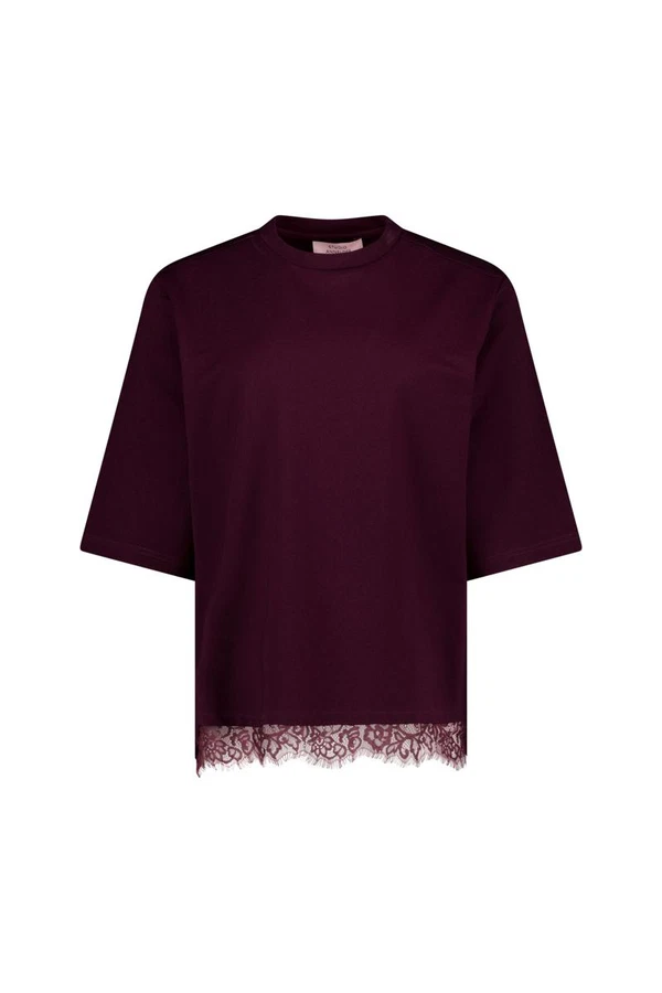 Studio Anneloes T-Shirt Fiore lace tee Paars 1