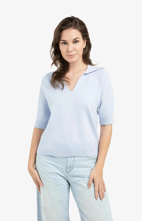 YAYA Trui 01-000569-603 Blauw 1