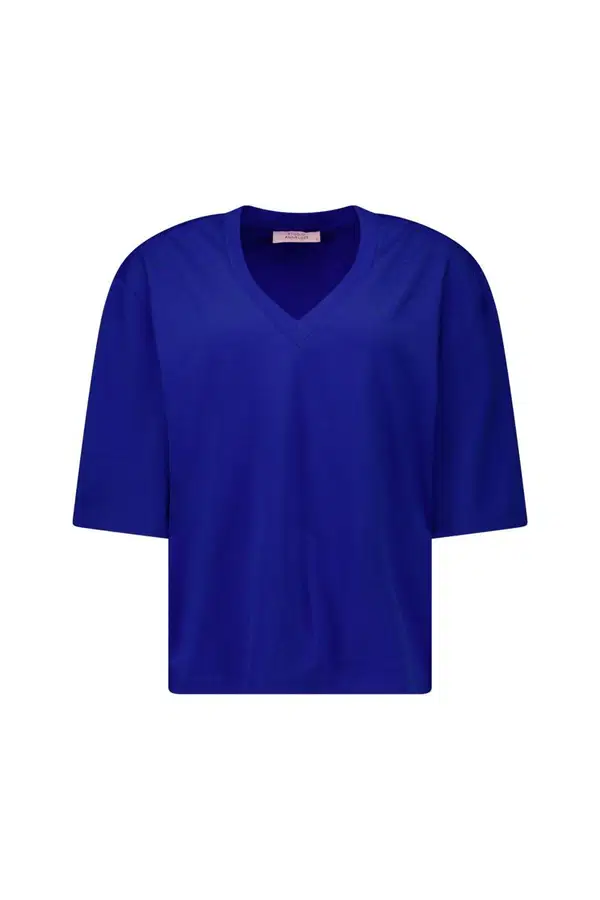 Studio Anneloes T-Shirt Fiore vneck t-shi Blauw 1