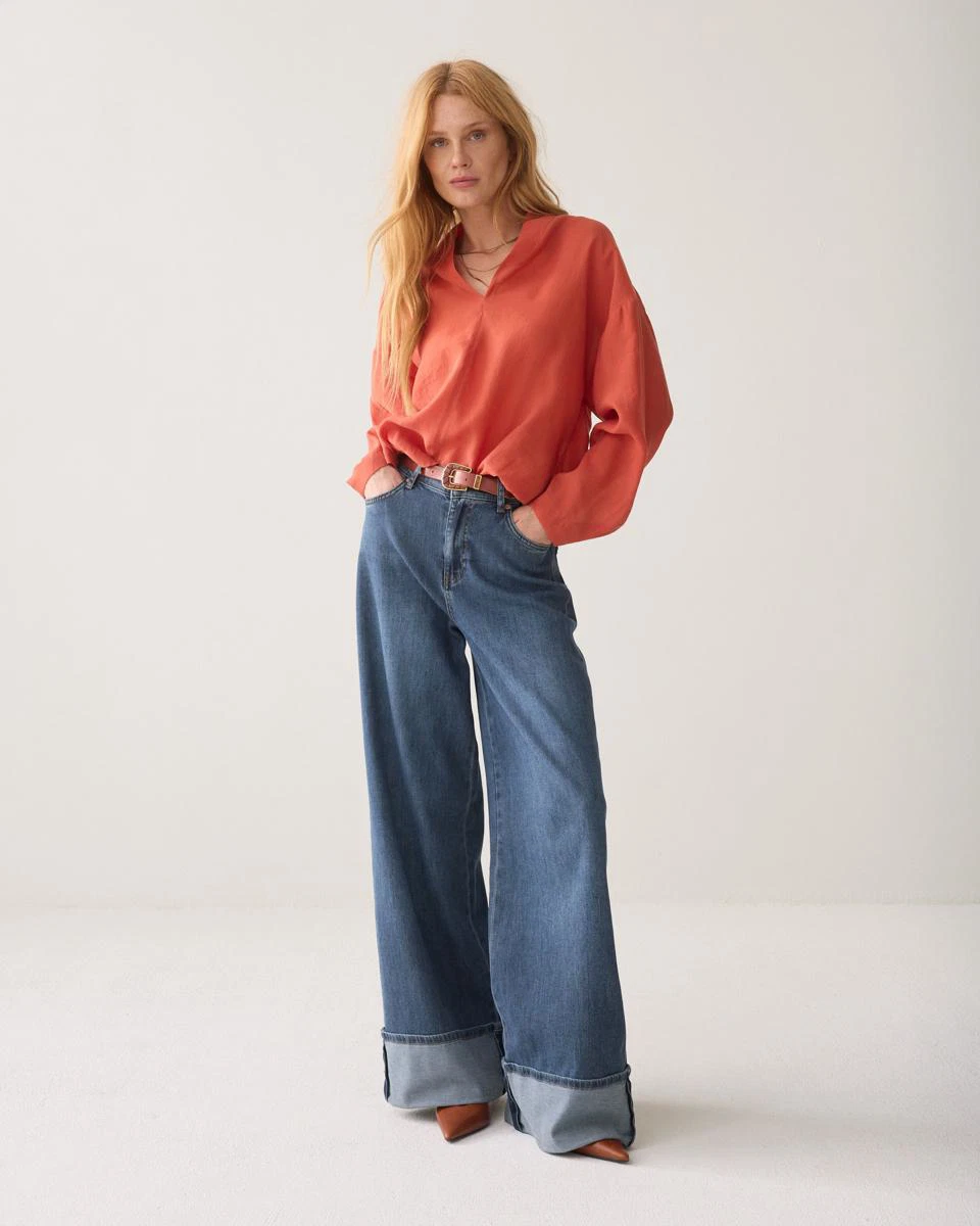 Summum Blouse 2s3528-12492 Oranje 3