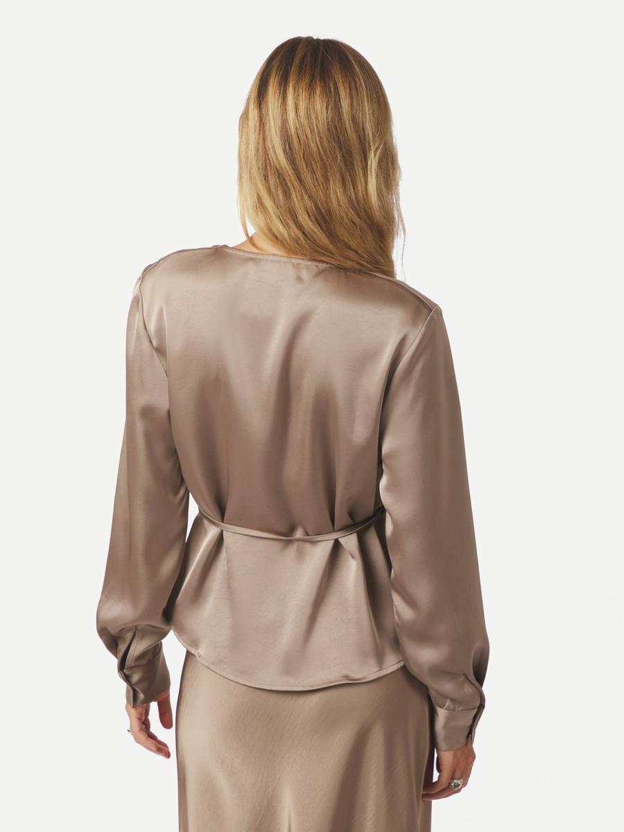 Neo Noir Blouse Caprina Taupe 3