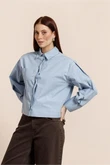 Studio Anneloes Blouse Ivanna Poplin Blauw 1