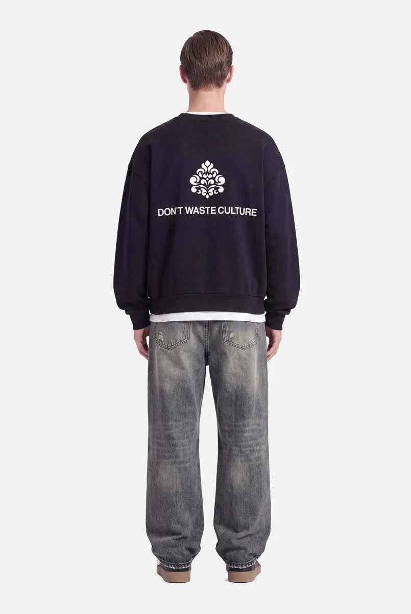 Don't waste culture Sweater Yero Zwart 3
